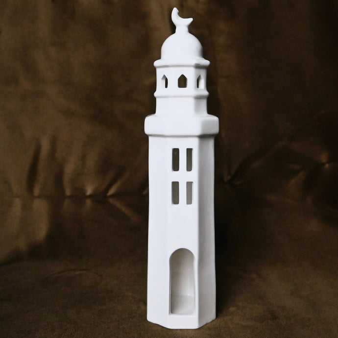 White Bethlehem Minaret Sculpture Decor