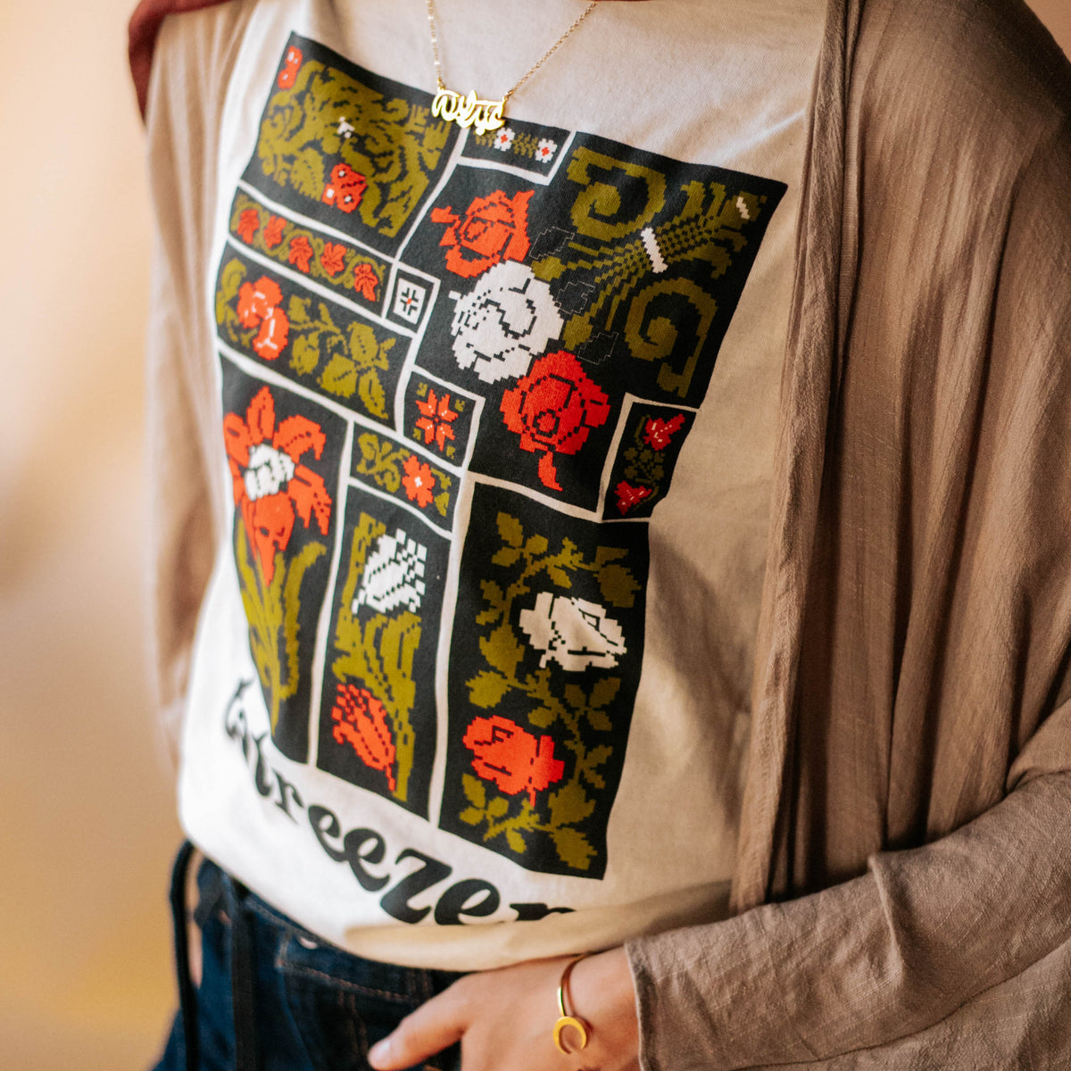 Tatreezer Patchwork T-Shirt – WATAN STUDIO