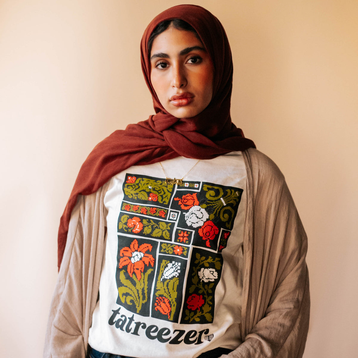 Tatreezer Patchwork T-Shirt – WATAN STUDIO