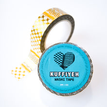 Load image into Gallery viewer, Gold Foil Palestinian Kuffiyeh Washi Tape