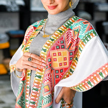 Load image into Gallery viewer, Bright Palestinian Tatreez Bisht