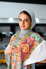 Load image into Gallery viewer, Bright Palestinian Tatreez Bisht