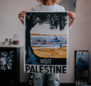 Reclaimed "Visit Palestine" Poster