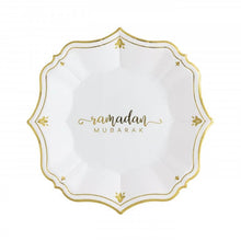 Load image into Gallery viewer, 8 Ramadan White Dessert Plates