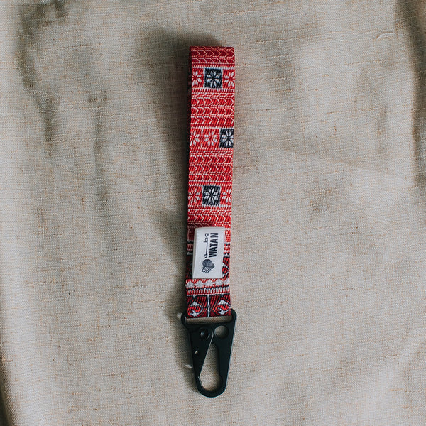 Classic Ramallah Tatreez Wristlet Key Lanyard