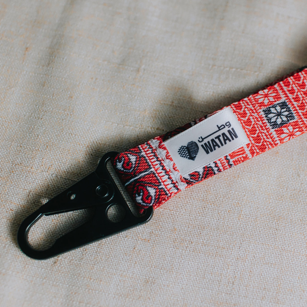 Classic Ramallah Tatreez Wristlet Key Lanyard