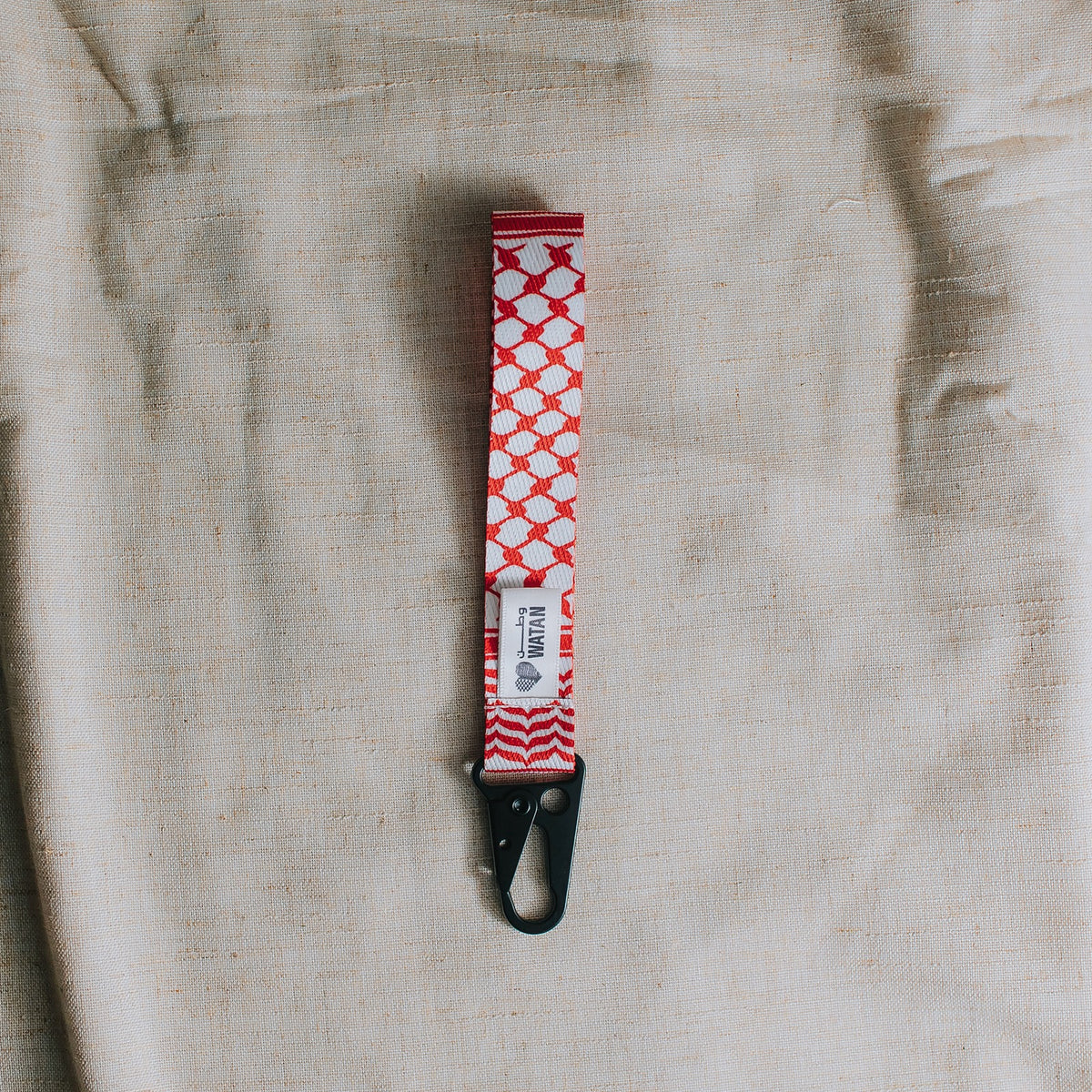 Classic Kuffiyeh Wristlet Key Lanyard (Red)
