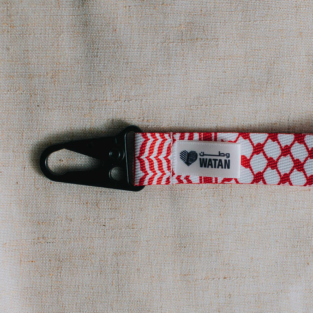 Classic Kuffiyeh Wristlet Key Lanyard (Red)