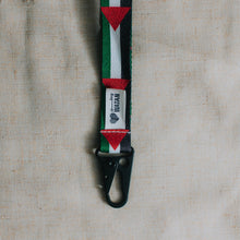 Load image into Gallery viewer, Palestinian Flag Wristlet Key Lanyard