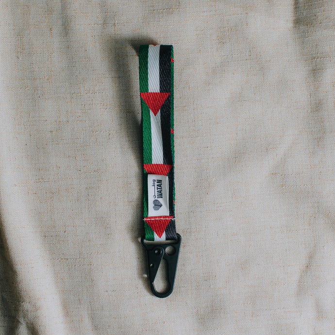 Palestinian Flag Wristlet Key Lanyard