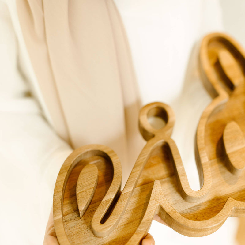 'EID' Wooden Serving Tray