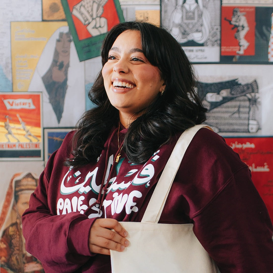 The Palestine City Hoodie (Maroon)