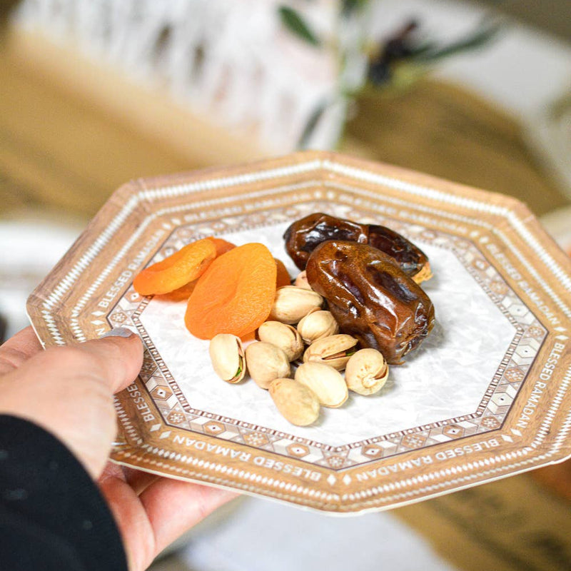 Damasq Disposable Ramadan Dessert Plates-8pc