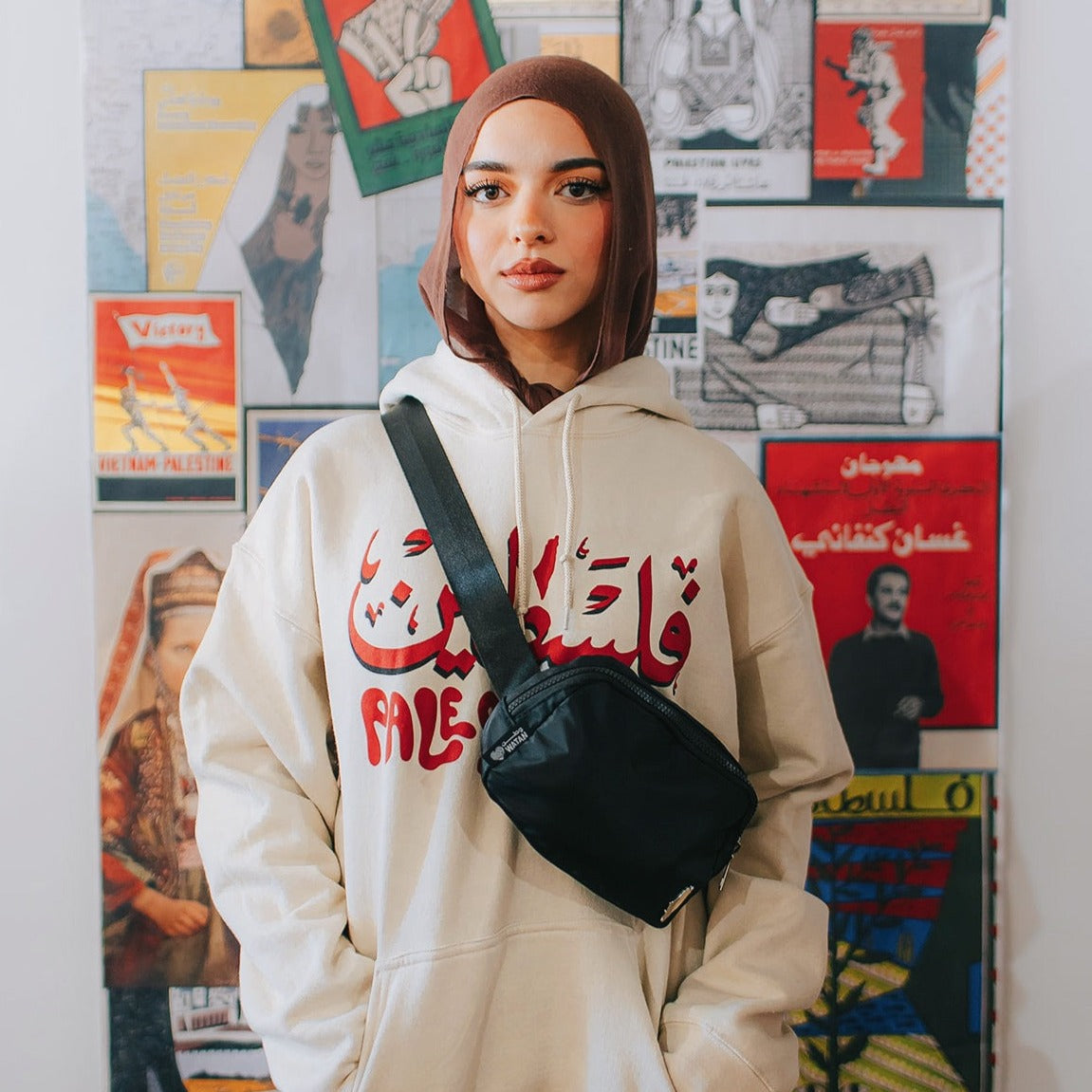 Palestine Belt Bag (Black)