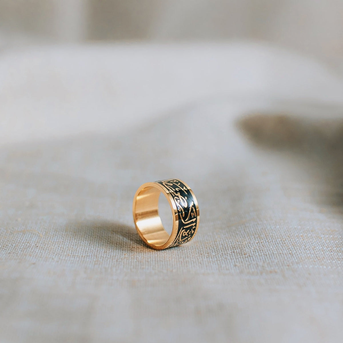 Mahmoud Darwish "On This Land" Ring (Gold)