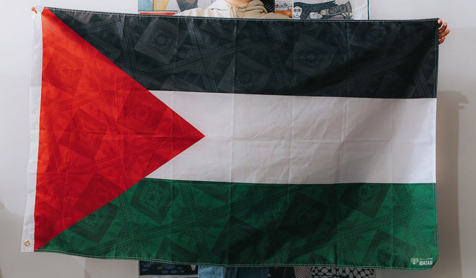 A Palestine Tatreez Flag