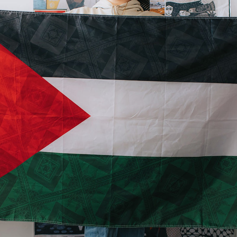 A Palestine Tatreez Flag