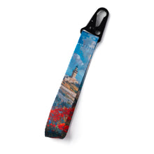 Load image into Gallery viewer, Dome of the Rock &amp; Poppy Wristlet Key Lanyard