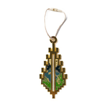 Load image into Gallery viewer, Golden Saru Palestinian Landscape Holiday Ornament