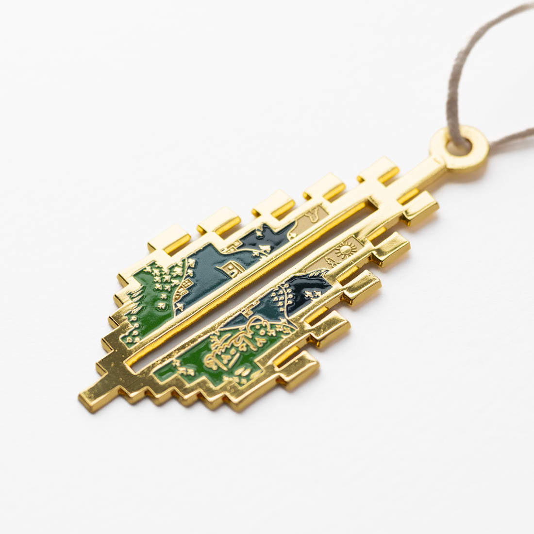 Golden Saru Palestinian Landscape Holiday Ornament