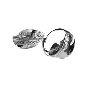 Fulani Tatreez Hoop Earrings (Silver)