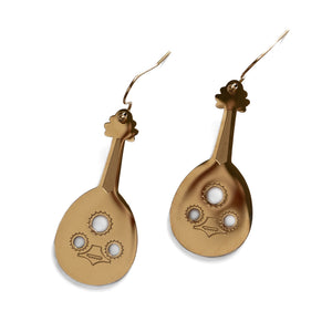 Palestinian Oud Earrings (Gold)