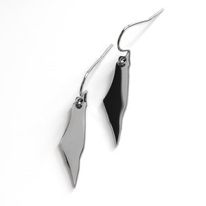 Palestine Map Earrings (Silver)
