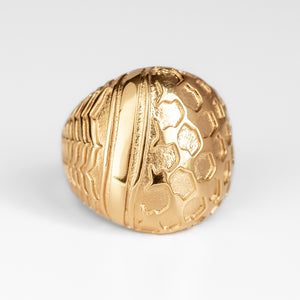 Watan Kuffiyeh Dome Ring (Gold)