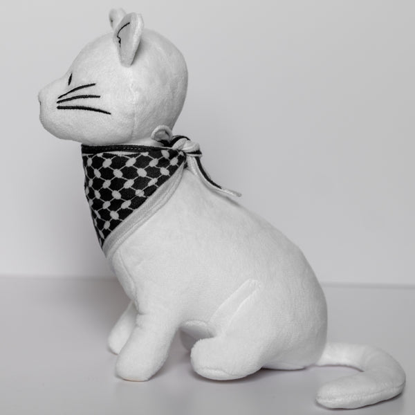 Catfiyyeh Plushie (White) &mdash; alternate view