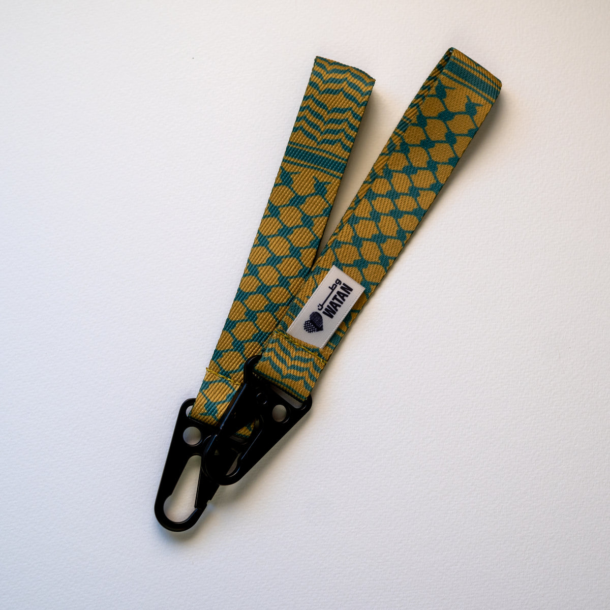 Classic Kuffiyeh Wristlet Key Lanyard (Lime)