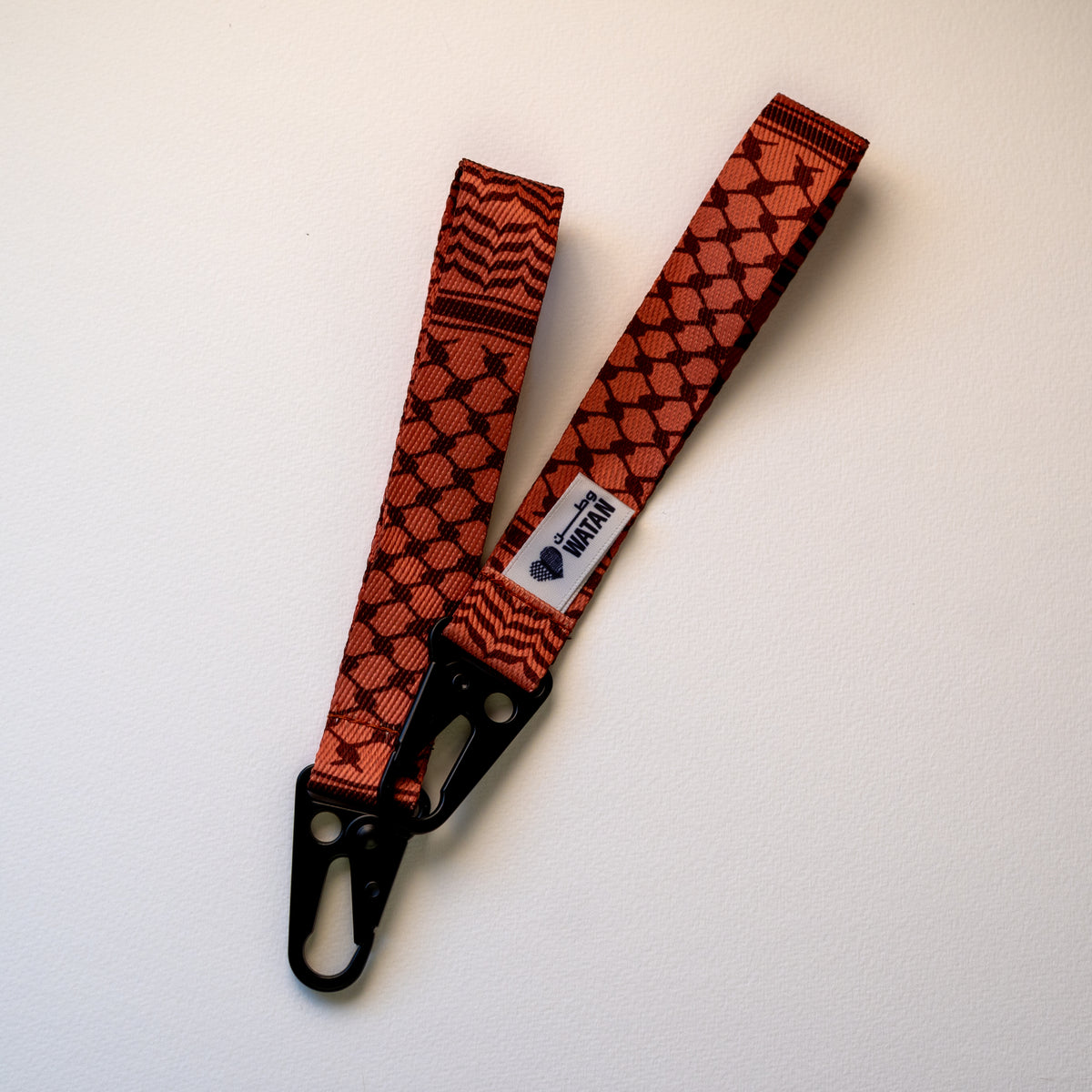 Classic Kuffiyeh Wristlet Key Lanyard (Camel Brown)
