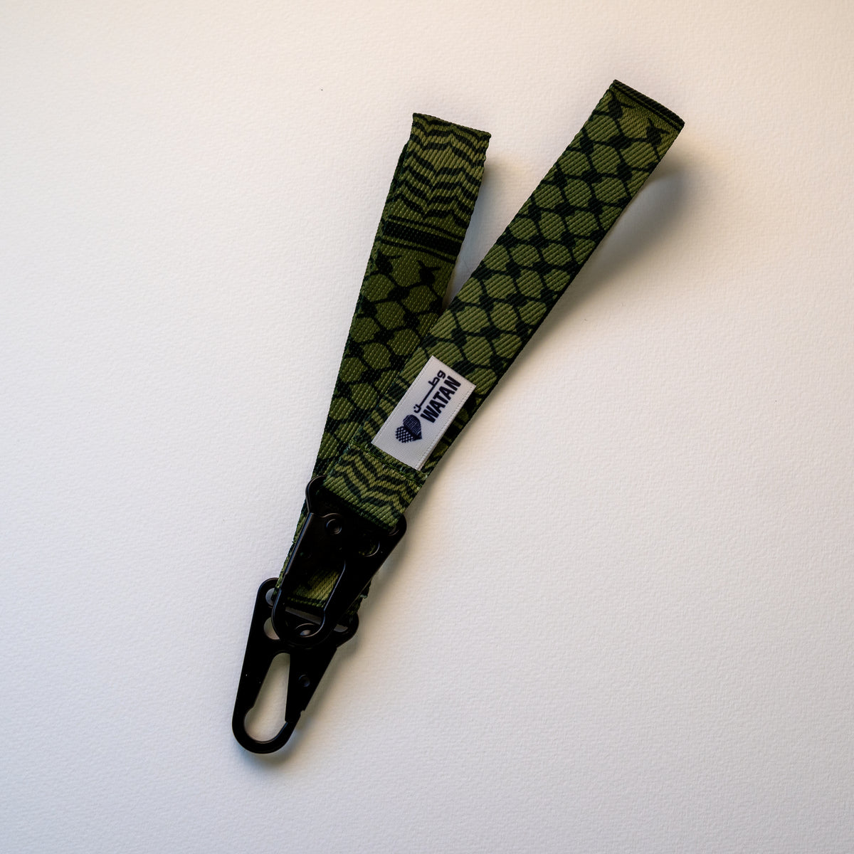 Classic Kuffiyeh Wristlet Key Lanyard (Cypress Green)