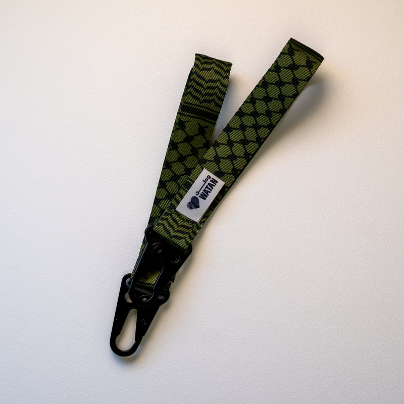 Classic Kuffiyeh Wristlet Key Lanyard (Cypress Green)