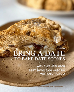 "Bring a Date to Bake Date Scones" Baking Class with Heifa Odeh (Ticket)