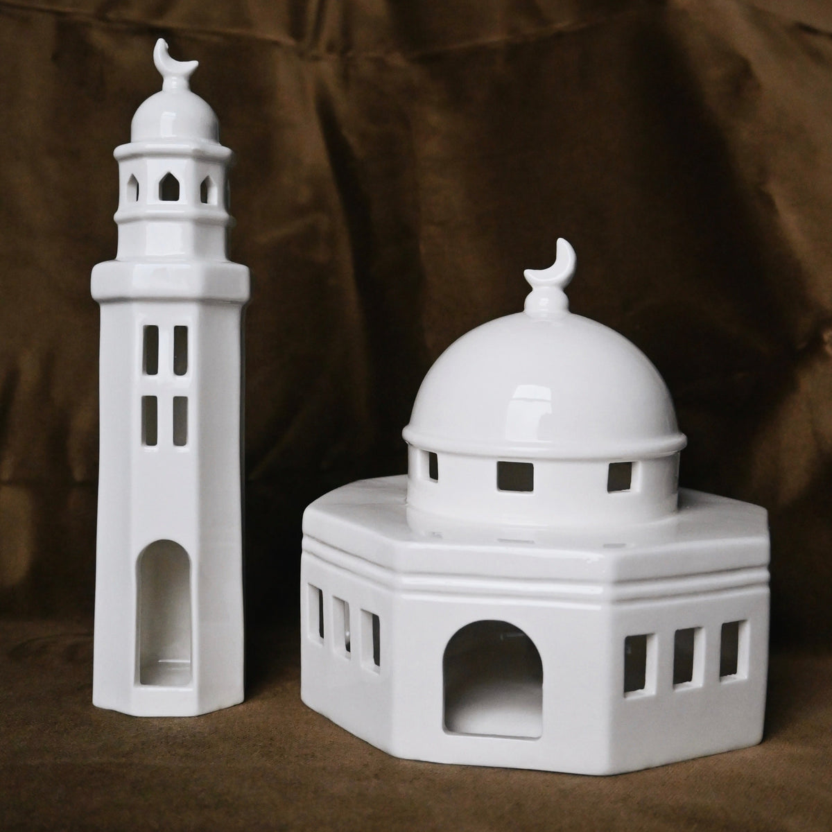 White Bethlehem Minaret Sculpture Decor