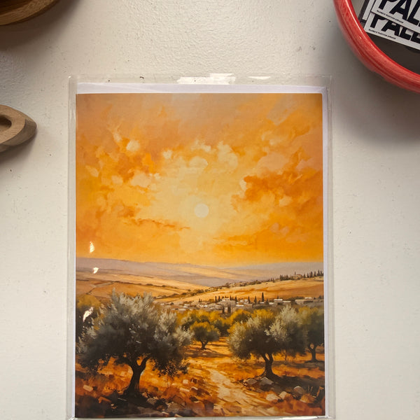 Palestine Landscape Greeting Card