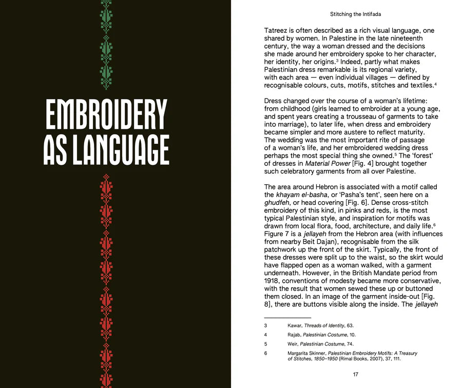 Stitching the Intifada: Embroidery and Resistance in Palestine by Rachel Dedman