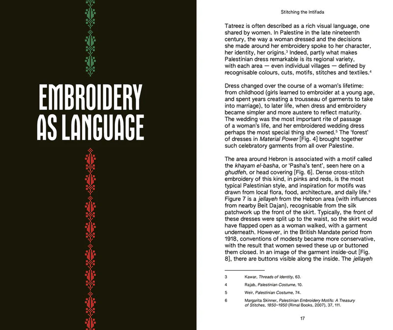 Stitching the Intifada: Embroidery and Resistance in Palestine by Rachel Dedman
