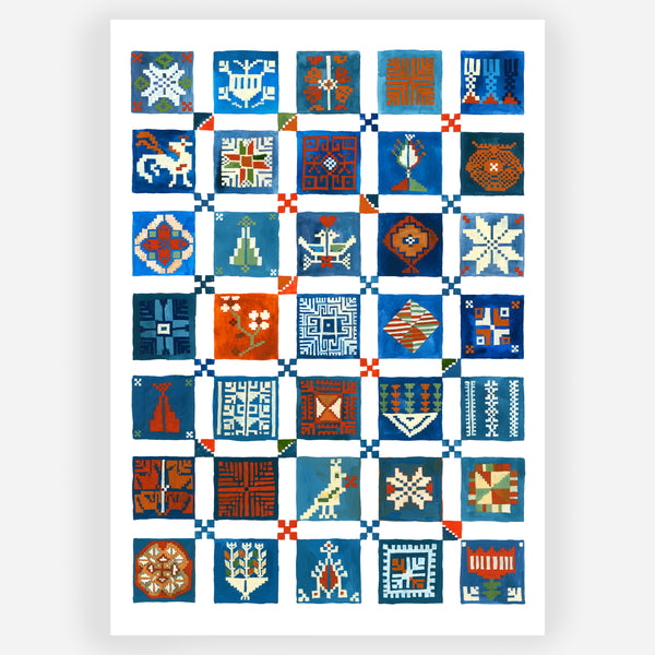 The Tatreez Quilt Print