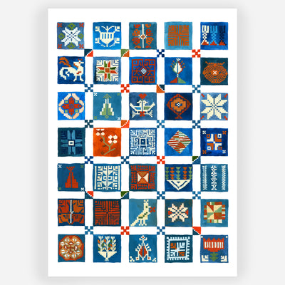 The Tatreez Quilt Print