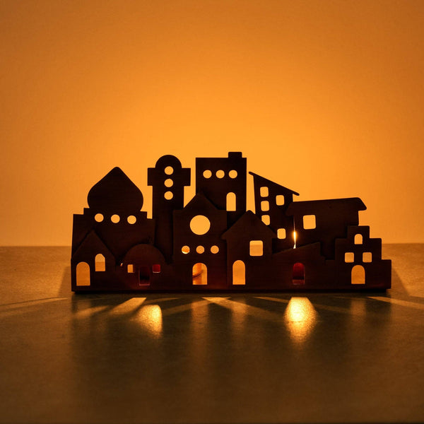 Village Lights Iron Candleholder &mdash; alternate view
