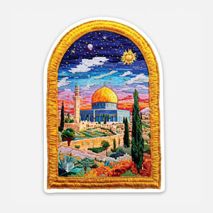 Arched Frame Dome of the Rock Sticker