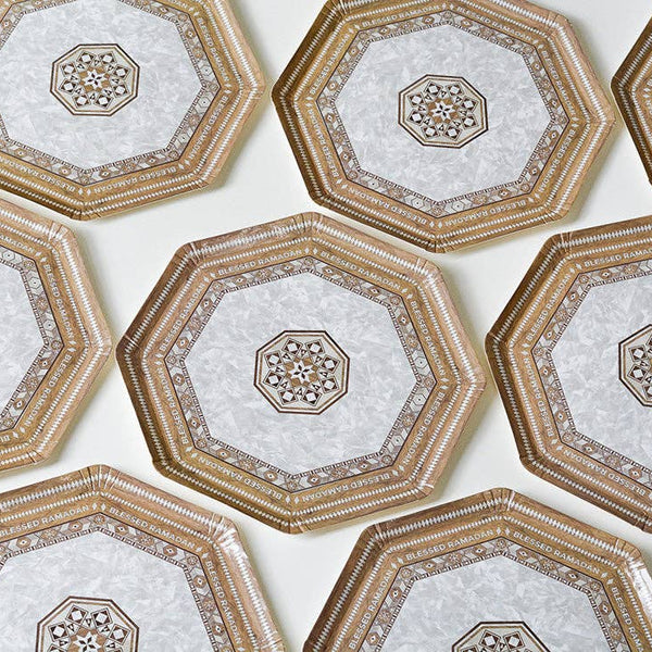 Damasq Disposable Ramadan Dessert Plates-8pc