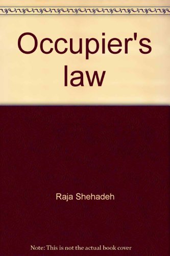 Cover of Occupier's law: Israel and the West Bank