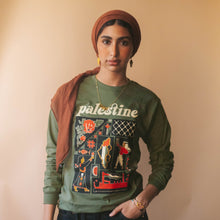 Load image into Gallery viewer, Palestine Tatreez Patchwork Long Sleeve Shirt