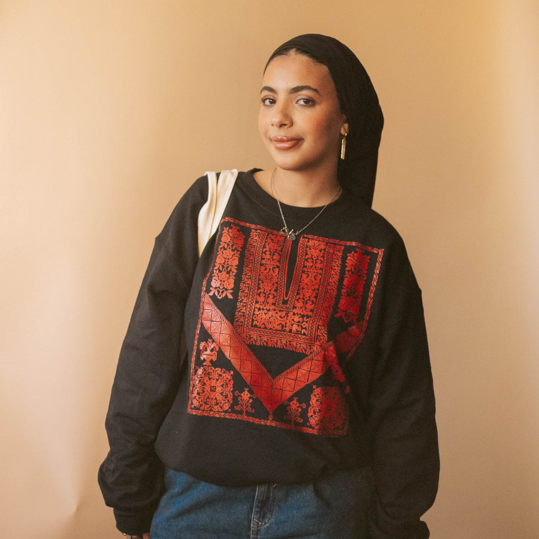 Ramallah Qabbeh Crewneck (Black)