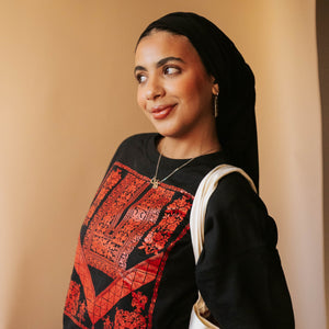 Ramallah Qabbeh Crewneck (Black)