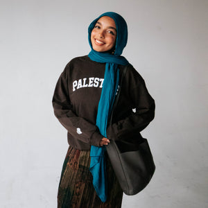 "Palestine" Crewneck (Chocolate Brown)