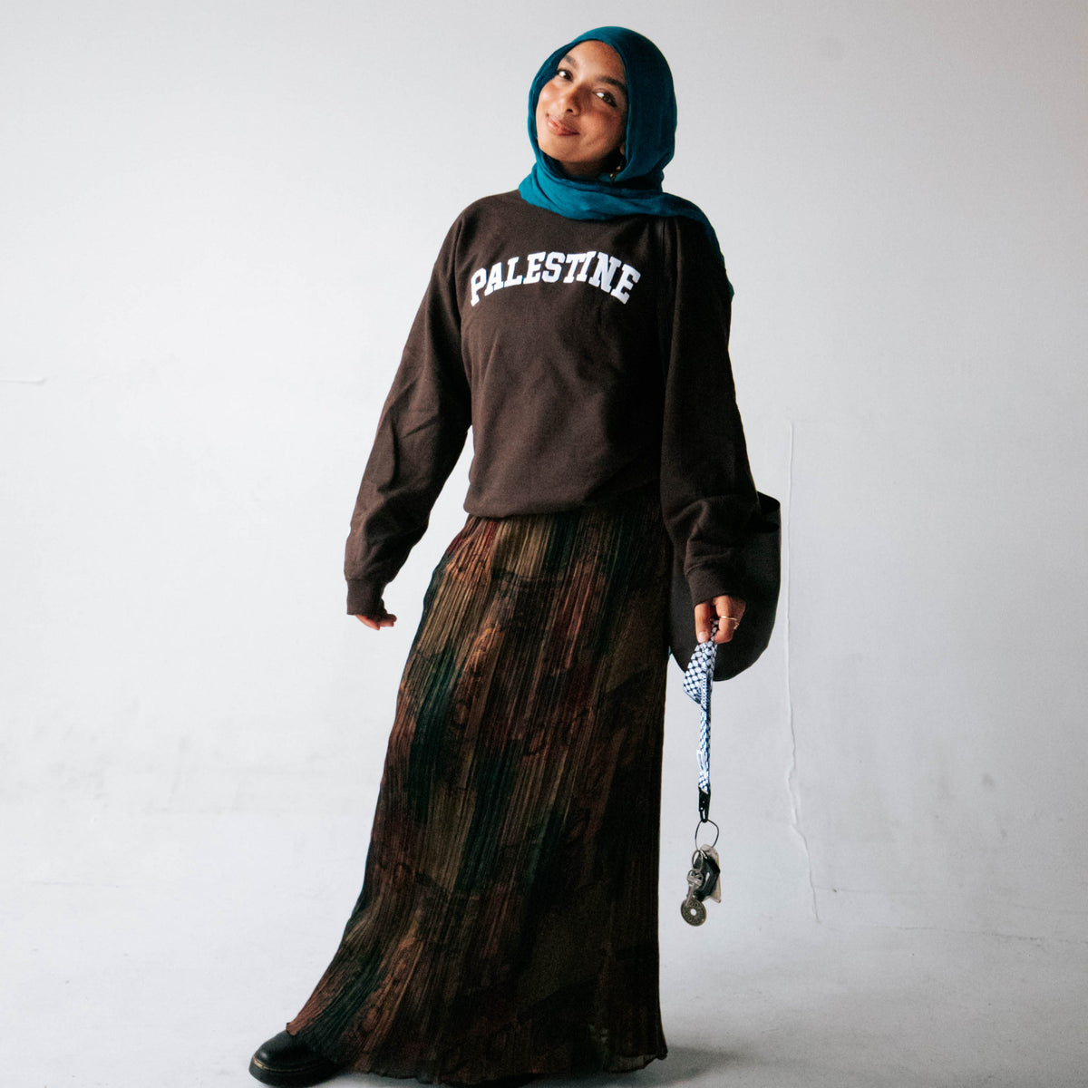 "Palestine" Crewneck (Chocolate Brown)