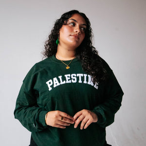 "Palestine" Crewneck (Forest Green)